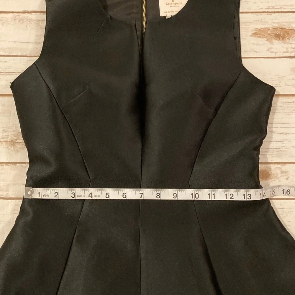 kate spade Black Sleeveless A-Line Mini Dress